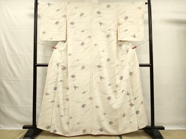 平和屋着物■上質な小紋 舞蝶文 正絹 逸品 DABG7640ya