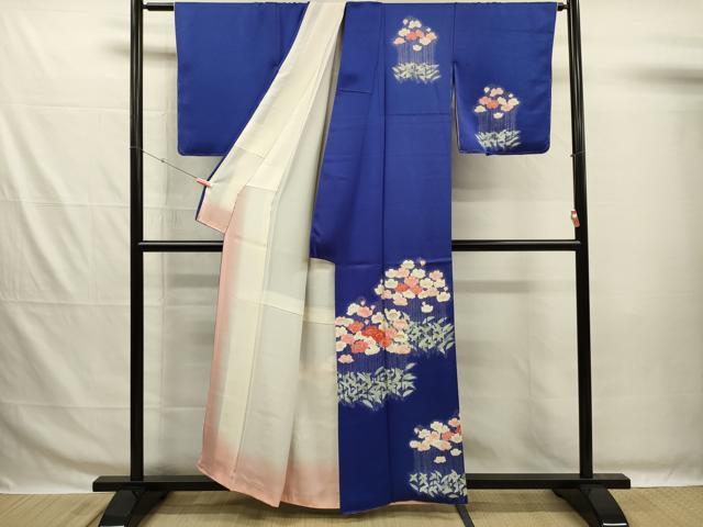 平和屋着物■訪問着 刺繍 草花文 金糸 正絹 逸品 DABG7654ya