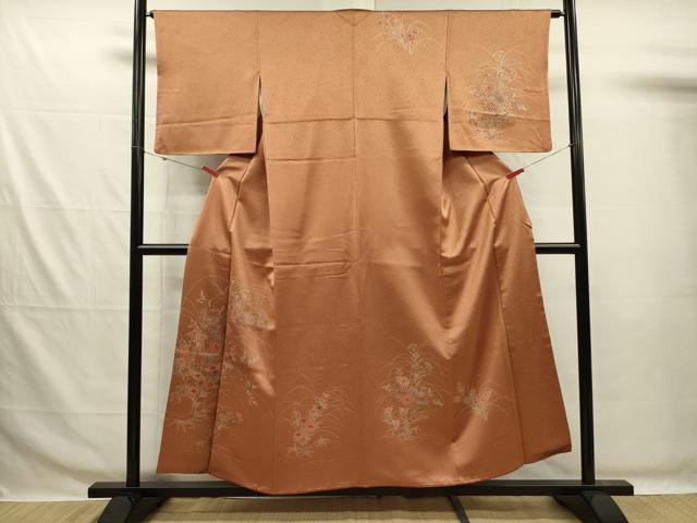 平和屋着物■訪問着 草花文 暈し染め 正絹 逸品 DABG7677ya