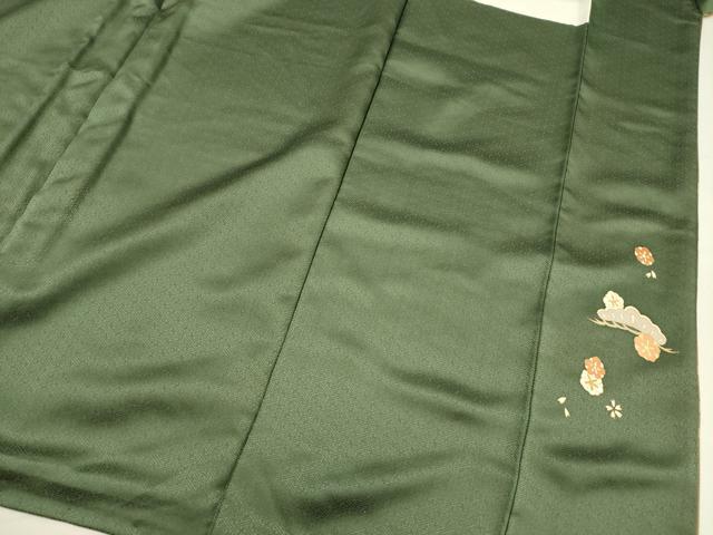 平和屋着物■訪問着 雪輪草花文 松竹梅 暈し染め 金彩 ロング丈 正絹 逸品 DABG7678ya