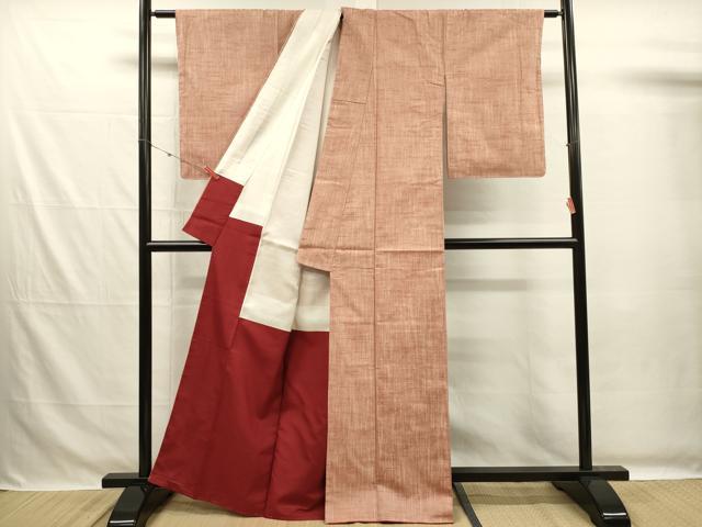 平和屋着物■楢沢紬 霞文 証紙付き 正絹 逸品 DABG7694ya