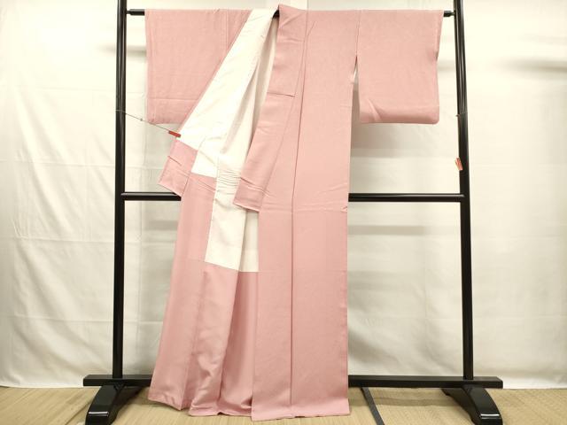 平和屋着物■上質な色無地 霞地紋 虹色 正絹 逸品 DABG7699ya