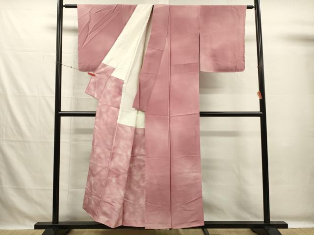 平和屋着物■染色作家 斉藤三才 小紋 霞文 暈し染め 正絹 逸品 DABG7702ya