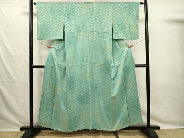 平和屋着物■上質な小紋 片輪車青海波地紋 暈し染め 正絹 逸品 DABG7813ya