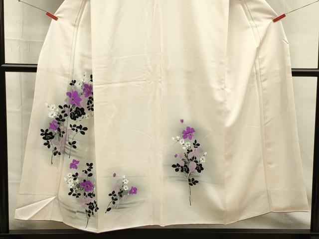 平和屋着物■訪問着 草花文 暈し染め 正絹 逸品 DABG7825ya