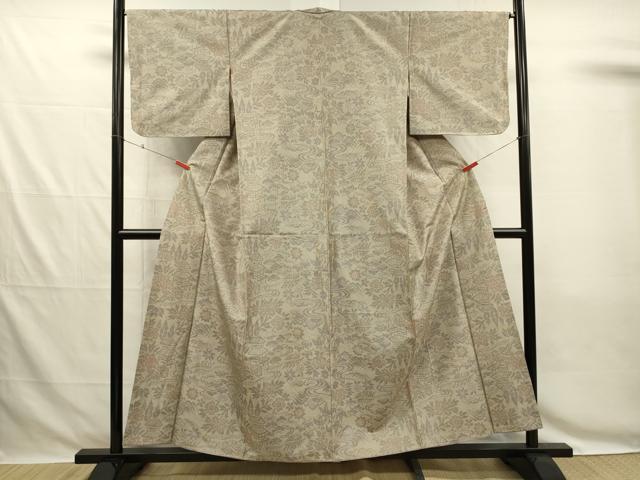平和屋着物■本場大島紬 7マルキ 風景花文 正絹 逸品 DABG7844ya