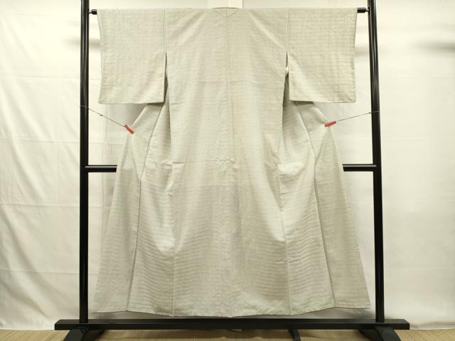 平和屋着物■上質な紬 横段文 正絹 逸品 DABG7852ya