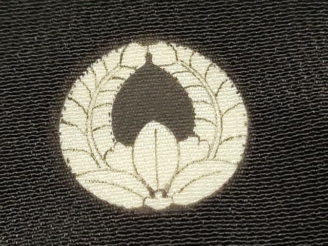平和屋着物■豪華黒留袖 駒刺繍 扇面飛鶴文 暈し染め 金彩 正絹 逸品 DABG7853ya