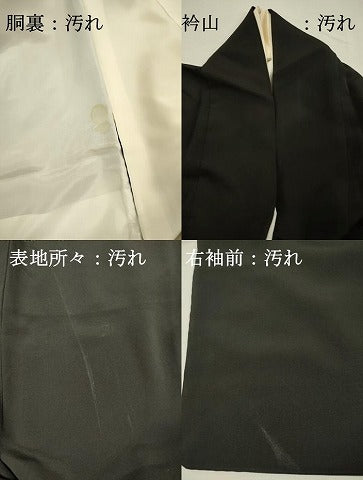 平和屋着物■豪華黒留袖 作家物 風景人物花松文 枝梅 暈し染め 金彩 正絹 逸品 DABG7855ya