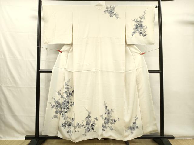 平和屋着物■訪問着 手描き 蔦の葉文 正絹 逸品 DABG7873ya