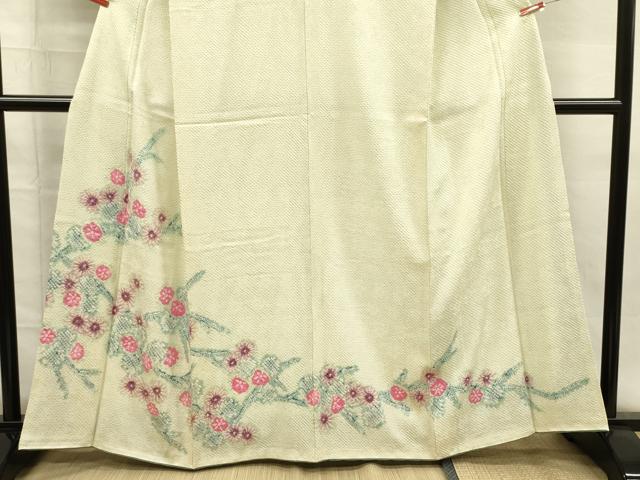 平和屋着物■訪問着 総絞り 草花文 正絹 逸品 DABG7880ya