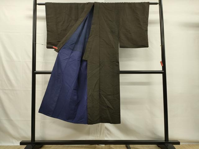 平和屋着物■男性 紬 変わり間道 正絹 逸品 DABG7931ya