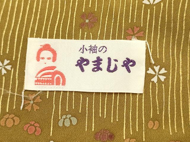 平和屋着物■上質な小紋 舞蝶花間道 金彩 正絹 逸品 DABG7940ya