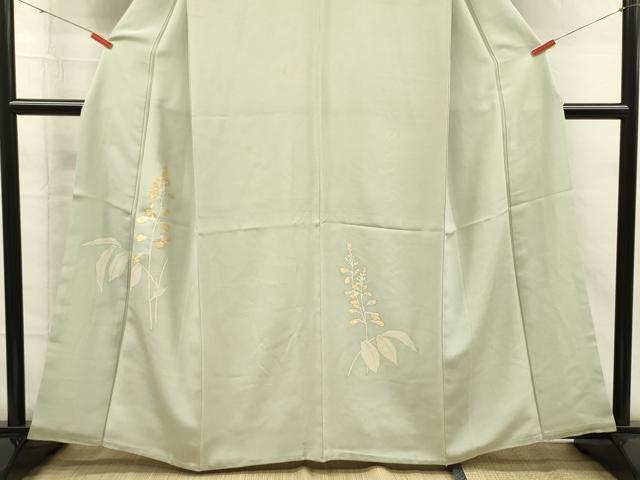 平和屋着物■訪問着 駒刺繍 草花文 正絹 逸品 DABG7955ya