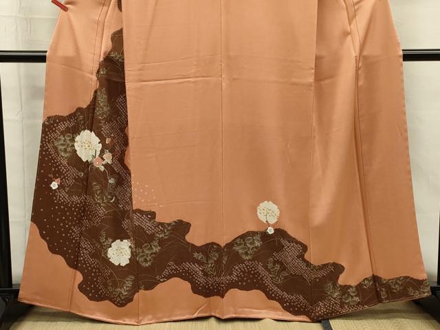 平和屋着物■訪問着 絞り 刺繍 道長雪輪花文 金彩黒留袖 正絹 逸品 未使用 DABG7963ya