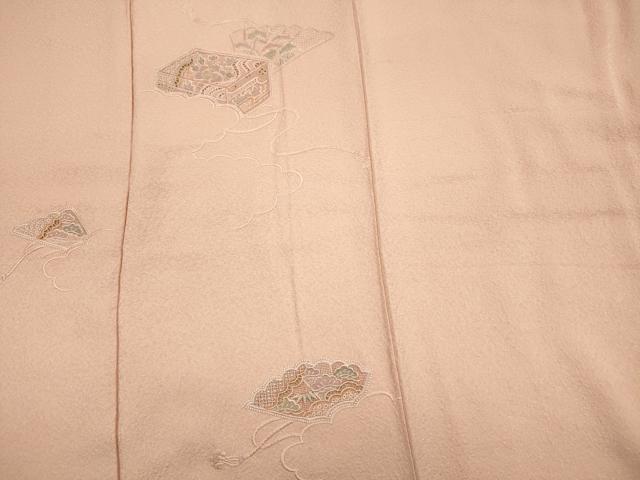平和屋着物■中国三大刺繍 スワトウ刺繍 汕頭刺繍 総刺繍 色留訪問着 檜扇花文箱文 正絹 逸品 DABG7969ya