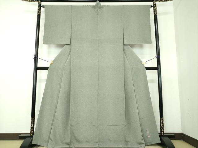 平和屋着物●江戸小紋 彫士:住田双光・染士:服部光擴 鮫小紋柄 鬼しぼ縮緬 正絹 逸品 DABG8218ps