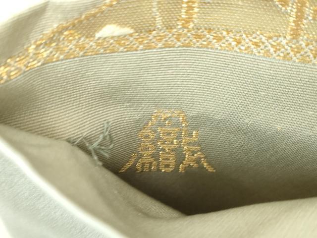 平和屋着物▼西陣 藤織謹製 六通柄袋帯 悠遠雅楽絵 金糸 正絹 逸品 DABG8225ps