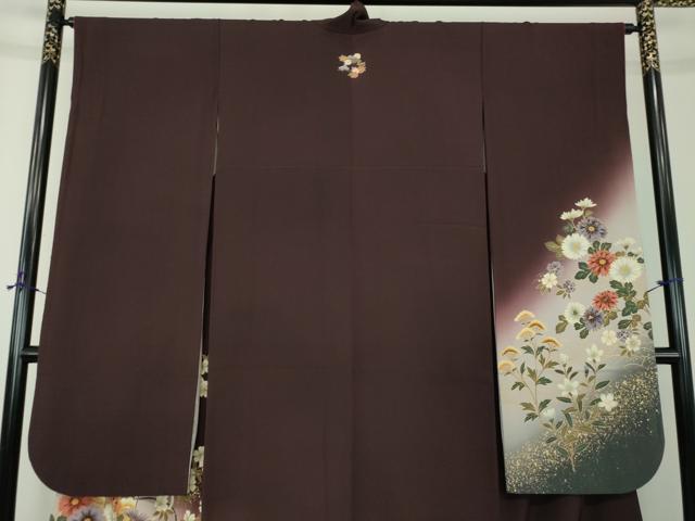 平和屋着物●豪華振袖 貝桶花文 暈し染め 金彩 やまと誂製 正絹 逸品 DABG8245ps