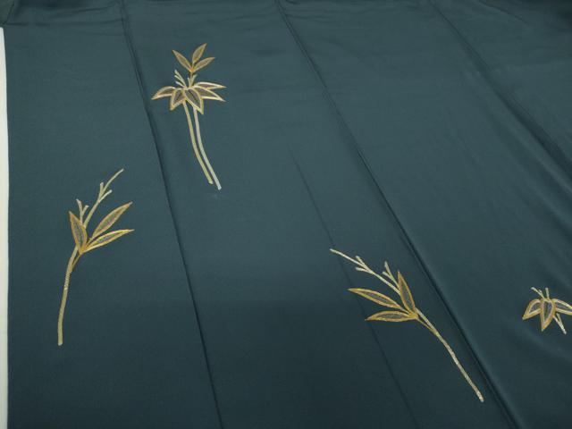 平和屋着物●訪問着 総駒刺繍 総刺繍 笹竹文 金銀糸 ますいわ屋扱い 正絹 逸品 DABG8408ps