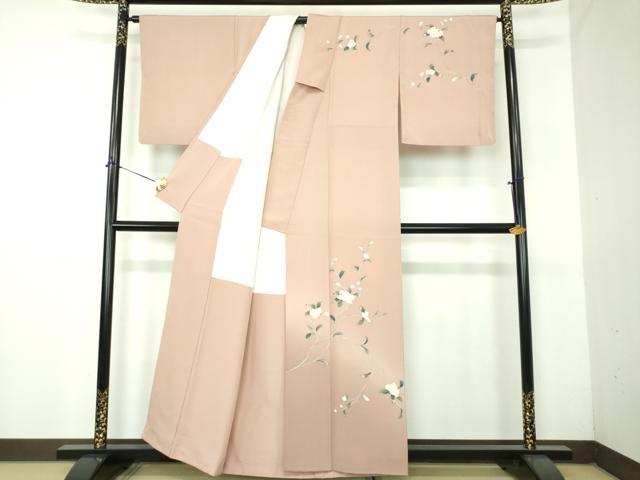 平和屋着物●訪問着 友禅 作家物 枝花文 暈し染め 正絹 逸品 DABG8415ps