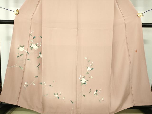 平和屋着物●訪問着 友禅 作家物 枝花文 暈し染め 正絹 逸品 DABG8415ps