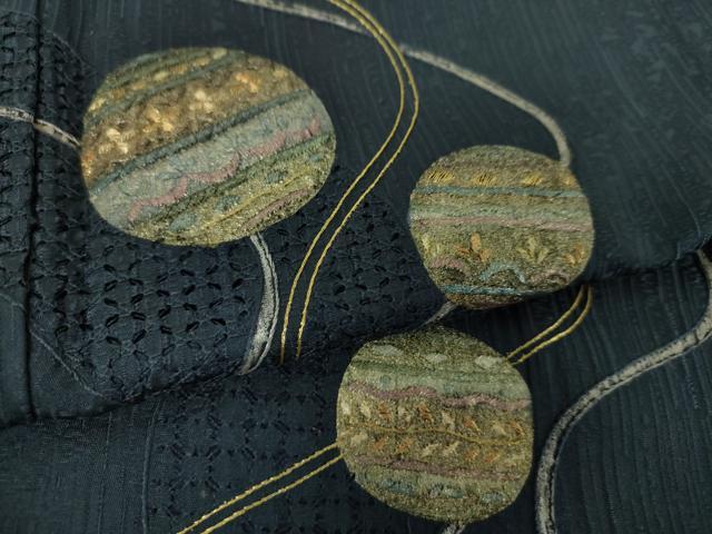 平和屋着物●中国三大刺繍 スワトウ刺繍 汕頭刺繍 総刺繍 訪問着 流水花丸文 金銀彩 健勝苑扱い 正絹 逸品 DABG8428ps