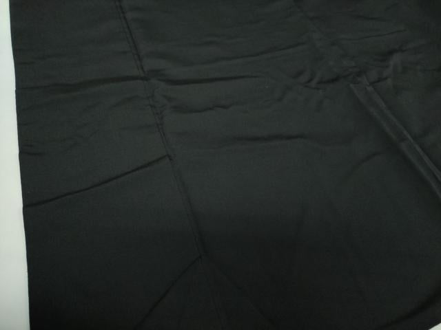 平和屋着物●男性 色無地 キングサイズ 黒地 正絹 逸品 DABG8439ps