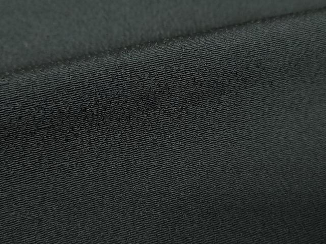 平和屋着物●男性 色無地 キングサイズ 黒地 正絹 逸品 DABG8439ps