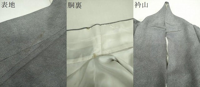 平和屋着物●江戸小紋 色留訪問着 舞桜 敷松葉 鮫小紋柄 三越扱い 正絹 逸品 DABG8449ps