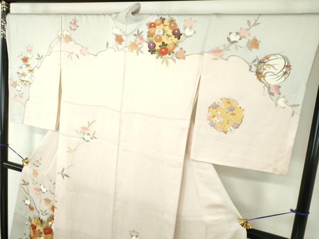 平和屋着物●訪問着 吉祥花丸文 金彩 ますいわ屋扱い 正絹 逸品 DABG8455ps
