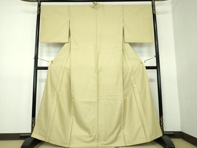 平和屋着物●上質な色無地 福叶 柳茶色 正絹 逸品 DABG8458ps