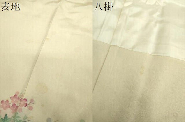 平和屋着物●訪問着 友禅 作家物 立波花鳥文 暈し染め 正絹 逸品 DABG8464ps