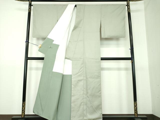 平和屋着物●上質な紬 花織 松染 証紙付き 正絹 逸品 DABG8476ps