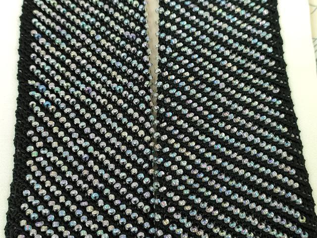 平和屋着物●上質な長襦袢 無双仕立て 半衿刺繍 ビーズ 楽器 天使 エンジェル 正絹 逸品 DABG8479ps