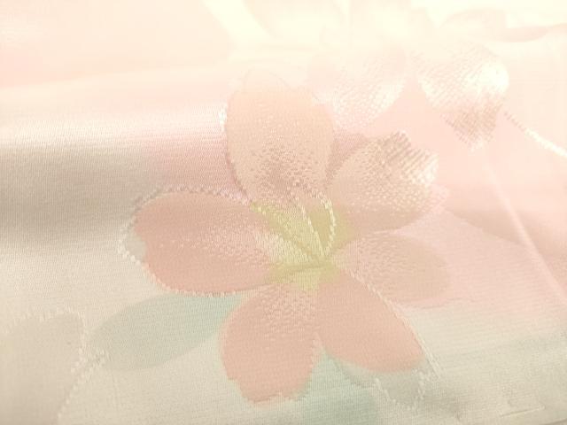 平和屋着物●振袖用長襦袢 無双仕立て 舞花地紋 暈し染め 正絹 逸品 未使用 DABG8482ps