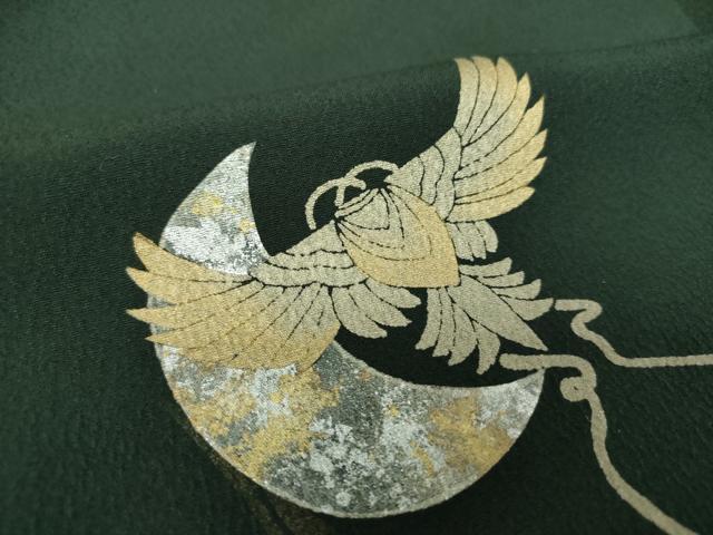 平和屋着物●訪問着 駒刺繍 楽器桜鳥文 金銀彩 やまと誂製 正絹 逸品 DABG8487ps