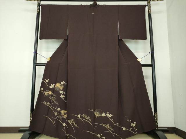 平和屋着物●訪問着 松竹梅 金彩 正絹 逸品 DABG8497ps