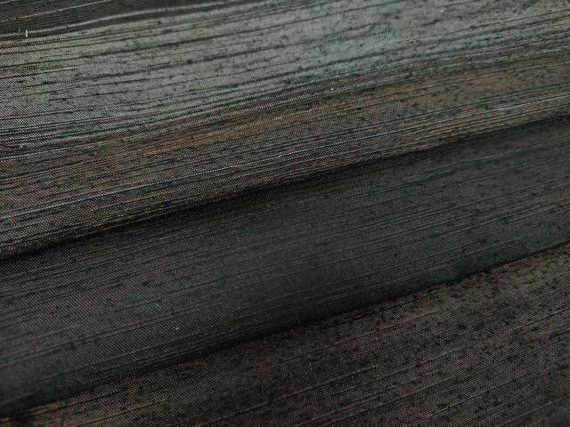 平和屋着物●上質な紬 横段文 正絹 逸品 DABG8510ps