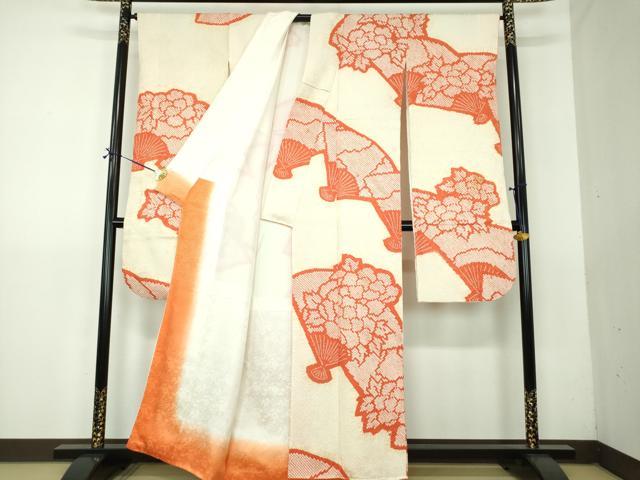 平和屋着物●豪華振袖 総絞り 扇面花文 正絹 逸品 DABG8518ps