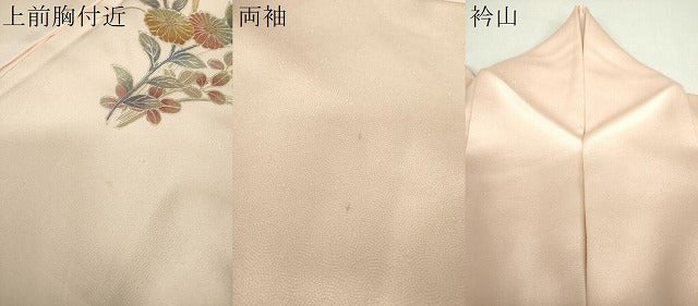 平和屋着物●訪問着 作家物 菊文 暈し染め 金彩 正絹 逸品 DABG8531ps