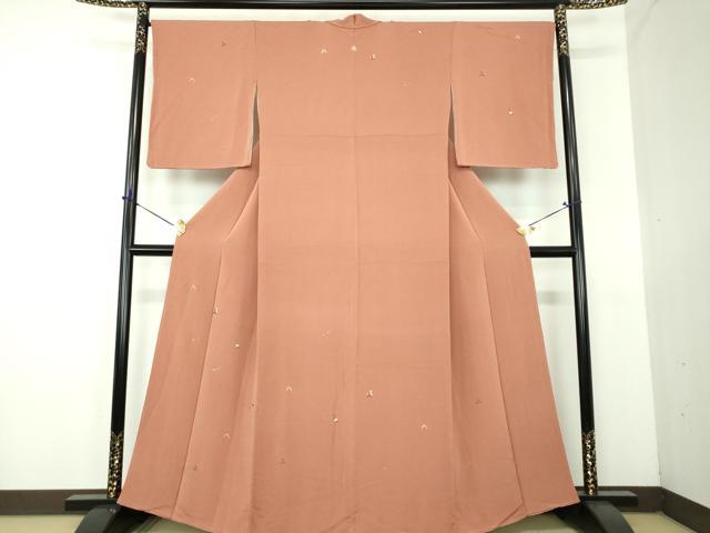 平和屋着物●訪問着 竹屋町刺繍 総刺繍 印籠 煙管 金糸 鬼しぼ縮緬 正絹 逸品 DABG8576ps