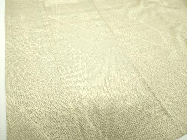 平和屋着物●本塩沢 110亀甲 斜線文 正絹 逸品 DABG8580ps