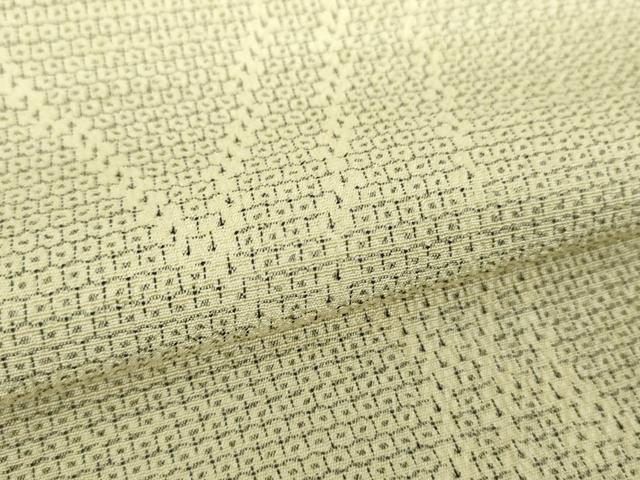 平和屋着物●本塩沢 110亀甲 斜線文 正絹 逸品 DABG8580ps