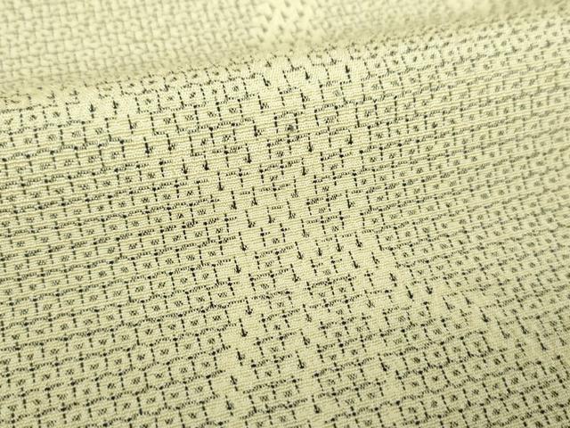 平和屋着物●本塩沢 110亀甲 斜線文 正絹 逸品 DABG8580ps