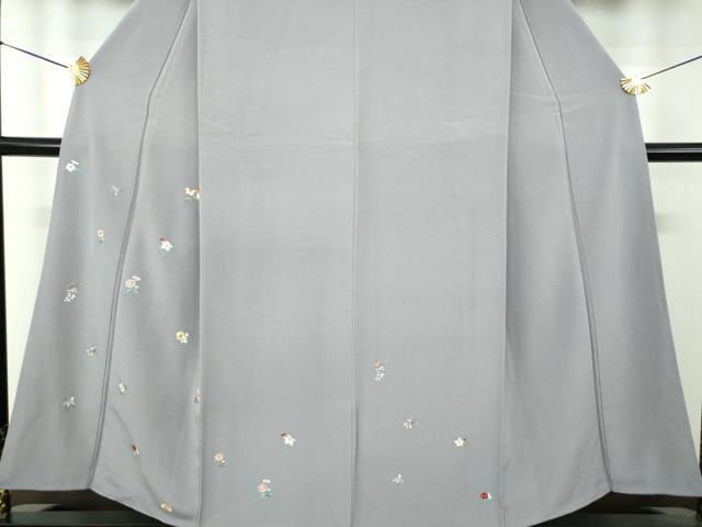 平和屋着物●訪問着 総刺繍 草花文 金糸 正絹 逸品 DABG8588ps