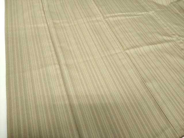平和屋着物●上質なお召 縞 正絹 逸品 DABG8592ps