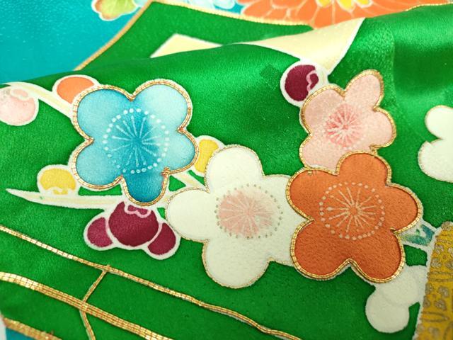平和屋着物●豪華振袖 駒刺繍 冊子吉祥花文 金彩 正絹 逸品 DABG8597ps