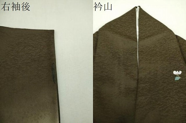 平和屋着物●訪問着 短冊花文 暈し染め 金銀彩 正絹 逸品 DABG8618ps