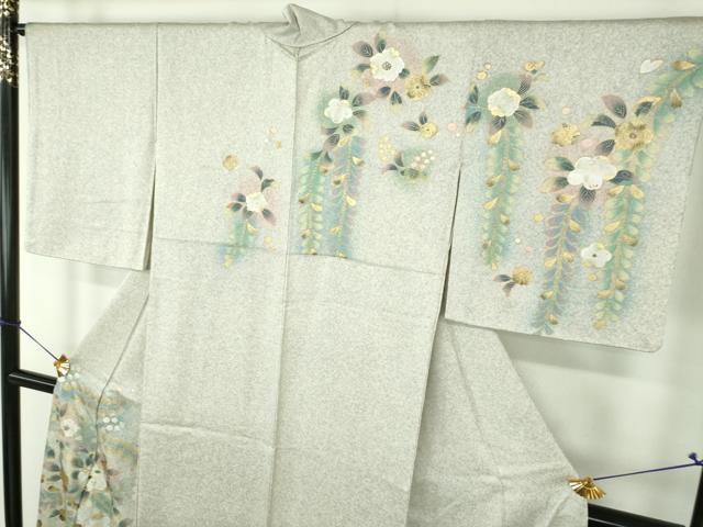 平和屋着物●訪問着 螺鈿 辻が花 暈し染め 金銀彩 正絹 逸品 DABG8642ps